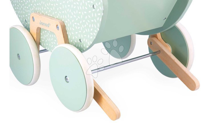 Carritos de madera para muñecas - Drevený kočík pre bábiku Zen Doll's Pram Janod - 5