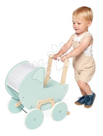 Poussettes en bois pour poupées - Drevený kočík pre bábiku Zen Doll's Pram Janod - 6