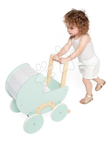 Poussettes en bois pour poupées - Drevený kočík pre bábiku Zen Doll's Pram Janod - 7