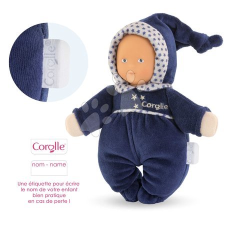 Păpuși de la 0 luni - Păpușa Babidoux Navy Blue Starry Dreams Mon Doudou Corolle - 3