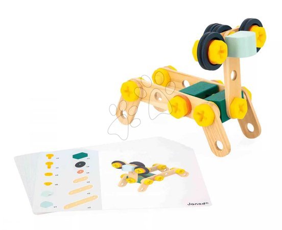 Juegos de construcción de madera  - Drevená stavebnica Barrel BricoKids Janod - 2