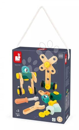 Juegos de construcción de madera  - Drevená stavebnica Barrel BricoKids Janod - 7