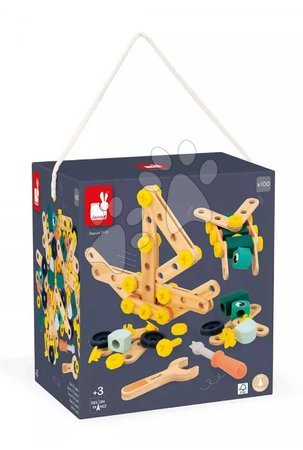 Wooden building toys - Drevená stavebnica Barrel BricoKids Janod - 3