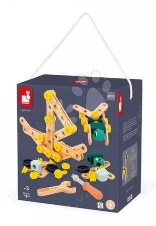 Wooden building toys - Drevená stavebnica Barrel BricoKids Janod - 4