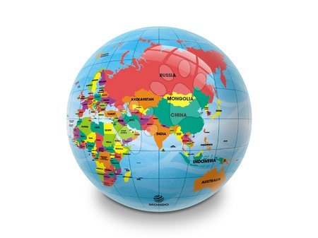 Hračky a hry na zahradu - Gumový míč Mapa světa Mappa Geo Mondo_1