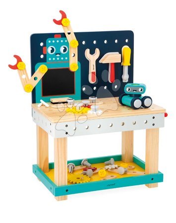 Workbench playsets and tools - Drevená detská dielňa a náradie Big Robot DIY Workbench BricoKids Janod_1