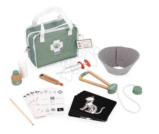 Giochi per professione in legno - Veterinárny kufrík Veterinary Suitcase Janod - 1