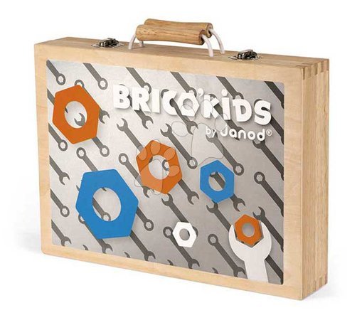 Wooden kids' workbenches and tools - Drevené náradie v kufríku Tool Box BricoKids Janod - 3