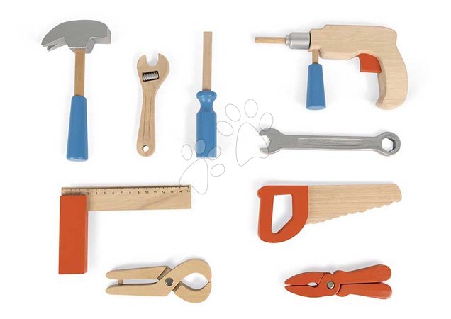 Wooden kids' workbenches and tools - Drevené náradie v kufríku Tool Box BricoKids Janod - 4