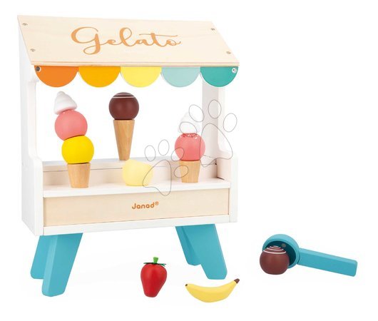 Boutiques en bois pour enfants - Drevený zmrzlinový stánok Ice Cream Stand Janod_1