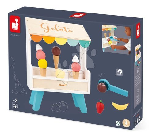 Boutiques en bois pour enfants - Drevený zmrzlinový stánok Ice Cream Stand Janod - 6