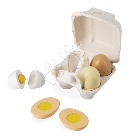 Bucătării de jucărie din lemn | Pagină 2 - Ouă din lemn în ambalaj The Little Chef's Eggs Janod