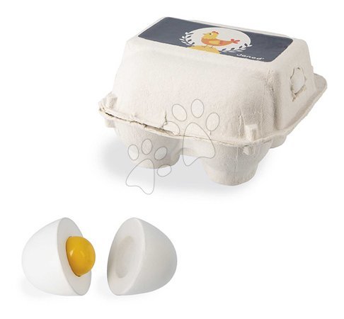 Dřevěné kuchyňky - Drevené vajíčka v obale The Little Chef's Eggs Janod - 3