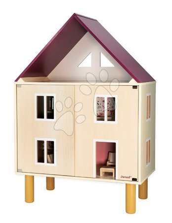 Drewniane domki dla lalek - Drewniany domek dla lalek Twist Doll's House Janod - 6