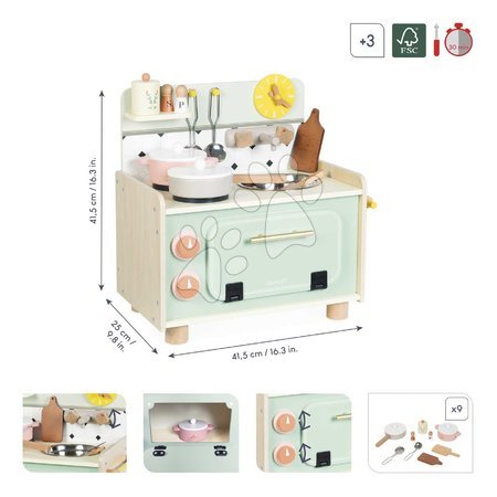 Spielküchen aus Holz - Drevená kuchynka Kitchenette Shiny Grandma Janod - 6