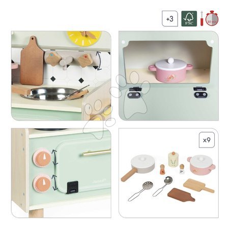 Spielküchen aus Holz - Drevená kuchynka Kitchenette Shiny Grandma Janod - 7