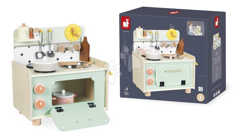 Spielküchen aus Holz - Drevená kuchynka Kitchenette Shiny Grandma Janod - 13