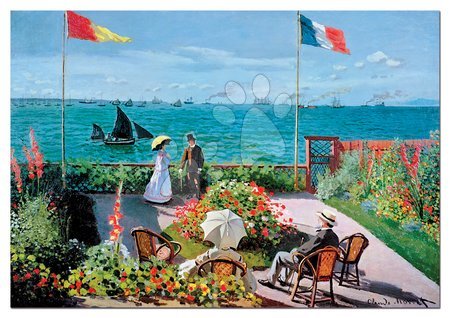 2000 delne puzzle - Puzzle The Terrace At Sainte-Adresse, Claude Monet Educa - 1