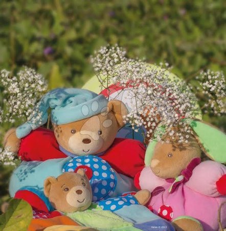 Hračky pre najmenších - Plyšový medvedík bábkové divadlo Colors-Doudou Puppet Bear Cherry Kaloo_1
