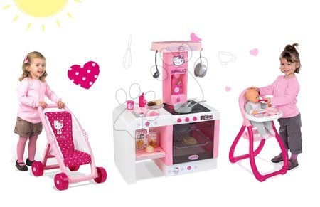 Kuchyňky pro děti sety - Set kuchyňka Hello Kitty Cheftronic Smoby - 17