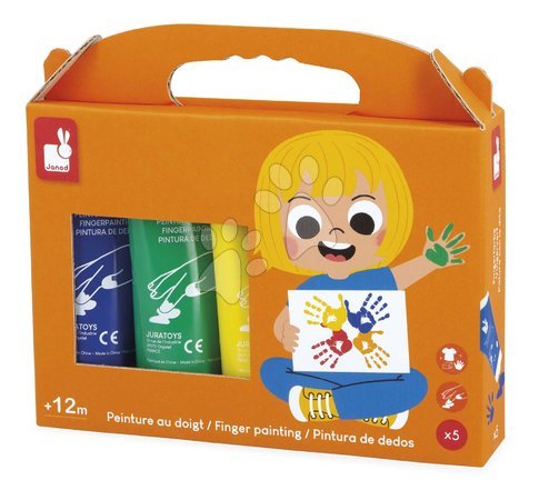 Drawing and painting sets - Prstové farby Fingerpainting Janod - 3