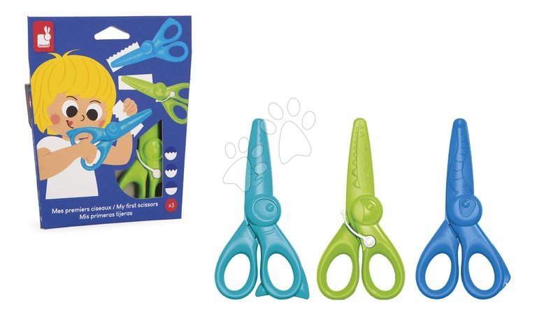 Kézimunka és alkotás - Papírvágó olló My First Scissors Janod - 8