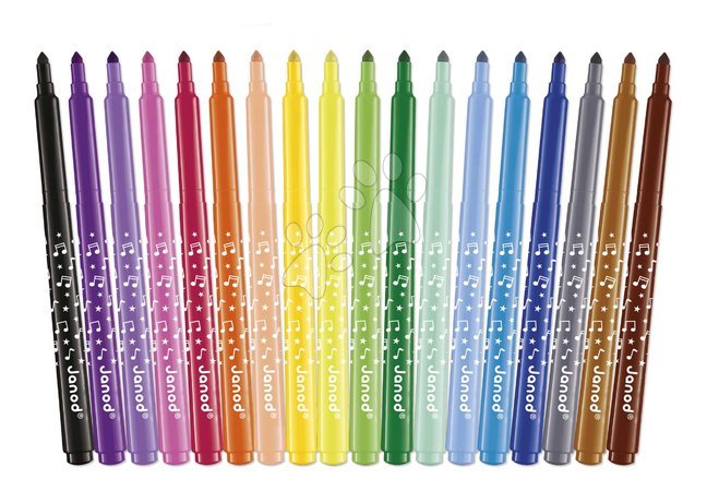 Kreativní a didaktické hračky | Strana 18 - Fixky Long-Lasting Felt-Tip Pens Janod