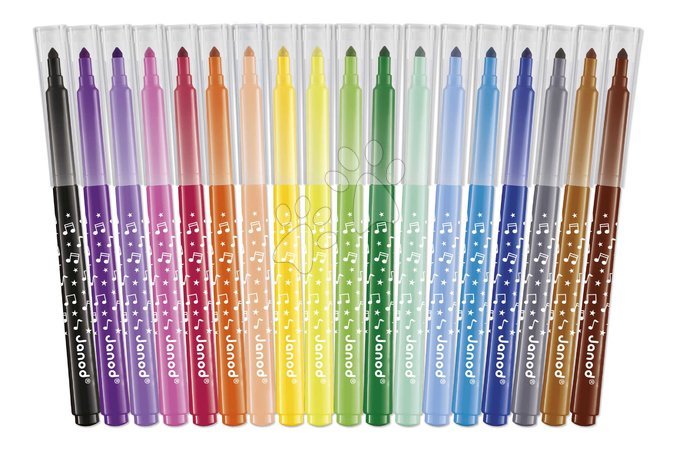 Rysowanie i malowanie - Fixky Long-Lasting Felt-Tip Pens Janod - 1