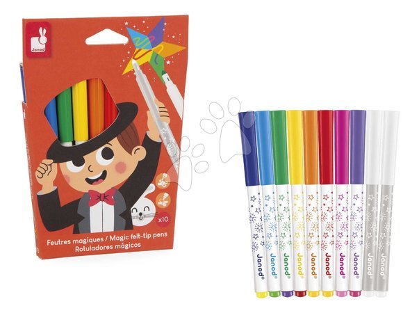 Rajzolás és festés - Mágikus filctollak Magic Felt-tip Pens Janod - 3