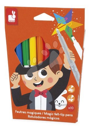 Drawing and painting sets - Magické fixky Magic Felt-tip Pens Janod - 4