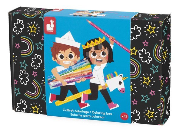 Desenare și colorare - Trusa de artă Coloring Box Janod - 2