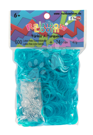 Kreativní a didaktické hračky - Rainbow Loom originální transparentní gumičky 