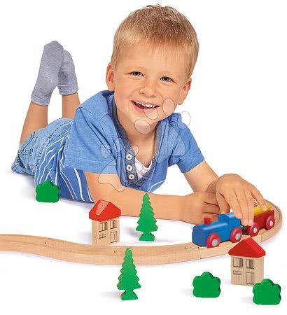 Drewniane pociągi i kolejki - Drewniana kolejka Eichhorn Wooden Toy - 2