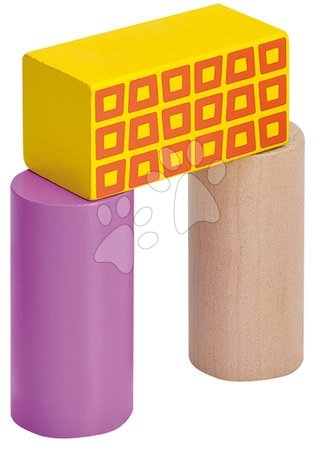 Cubetti in legno - Mattoncini colorati in legno Color Wooden Blocks Eichhorn  - 3