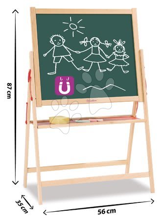 Školní tabule - Dřevěná magnetická tabule Magnetic Board Eichhorn - 2