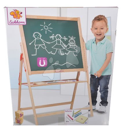 Školní tabule - Dřevěná magnetická tabule Magnetic Board Eichhorn - 4