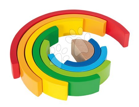 Lernspiele aus Holz - Holzpuzzle Regenbogen Rainbow Eichhorn - 2