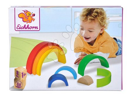 Lernspiele aus Holz - Holzpuzzle Regenbogen Rainbow Eichhorn - 6