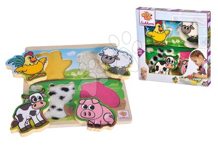 Jouets didactiques en bois - Puzzle en bois Feel Puzzle avec tissu Eichhorn - 7