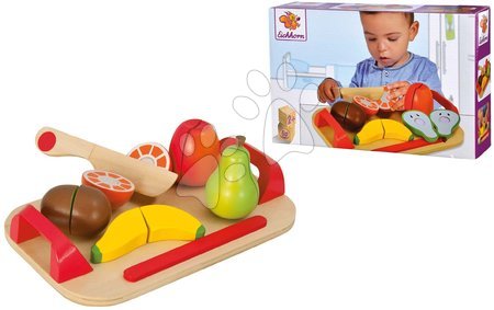 Fa játékkonyhák - Fa vágódeszka gyümölcsökkel Chopping Board Fruits Eichhorn  - 3