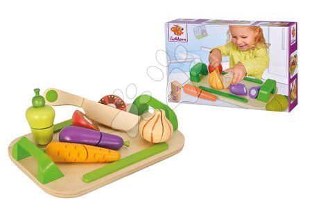 Fa játékkonyhák - Fa vágódeszka zöldségekkel Chopping Board Vegetables Eichhorn  - 3