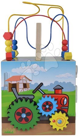 Dřevěné didaktické hračky - Dřevěná didaktická farma Large Play Center Eichhorn - 3