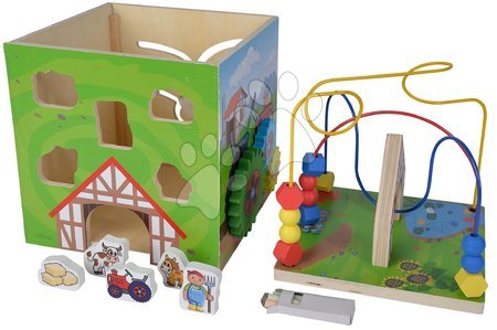 Dřevěné didaktické hračky - Dřevěná didaktická farma Large Play Center Eichhorn - 7