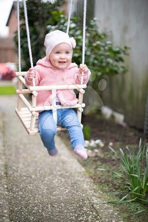 Swings - Wooden Baby Swing Outdoor Eichhorn - 10