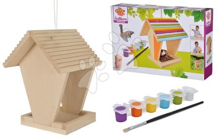 Holzspielzeuge - Vogelfutterhaus aus Holz für Vögel Outdoor Feeding House Eichhorn  - 2