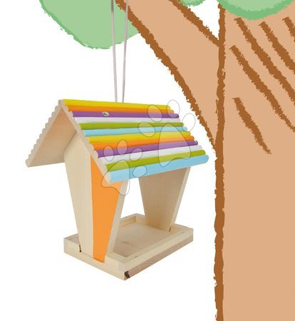 Wooden toys - Wooden Bird Feeder Outdoor Feeding House Eichhorn - 8