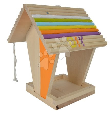 Holzspielzeuge - Vogelfutterhaus aus Holz für Vögel Outdoor Feeding House Eichhorn  - 10