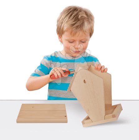 Holzspielzeuge - Vogelfutterhaus aus Holz für Vögel Outdoor Feeding House Eichhorn  - 12