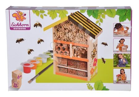 Fa gyerekjátékok - Fa méhkaptár Outdoor Bee House Eichhorn - 5