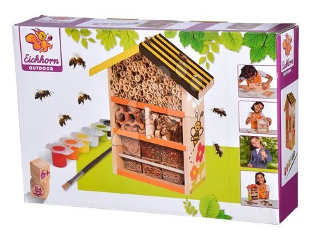 Fa gyerekjátékok - Fa méhkaptár Outdoor Bee House Eichhorn - 6